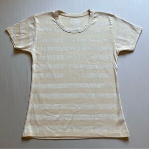 Beige Striped Women's Top